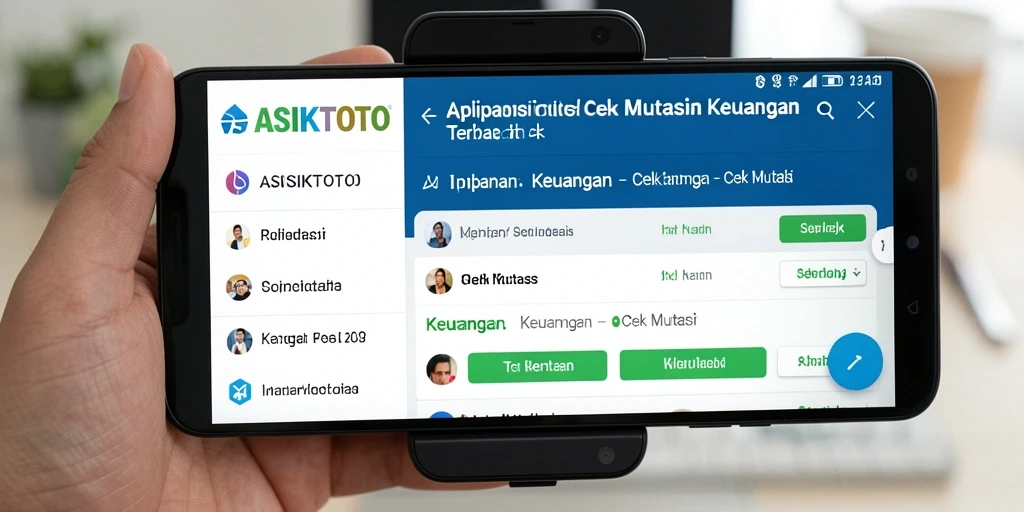 Tampilan antarmuka ASIKTOTO yang menampilkan mutasi keuangan.
