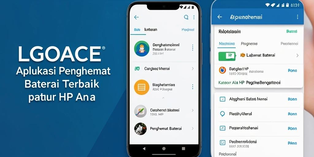 Antarmuka LGOACE yang intuitif untuk penghemat baterai.