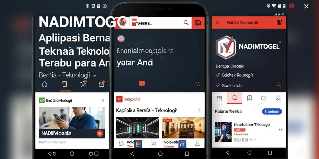 Tampilan antarmuka aplikasi NADIMTOGEL yang menarik dan informatif.