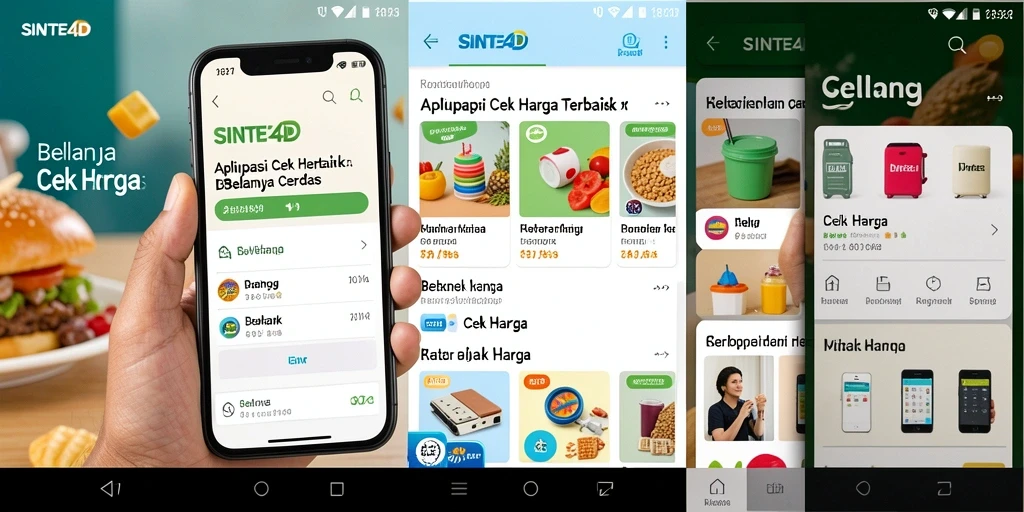 Tampilan utama SINTE4D menampilkan antarmuka Cek Harga yang ramah pengguna.
