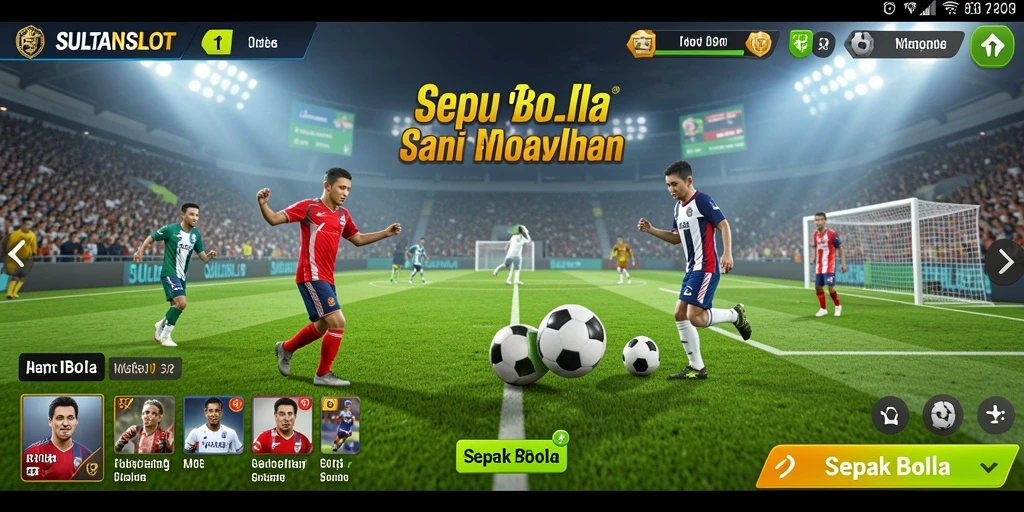 Antarmuka SULTANSLOT yang dinamis dan penuh aksi.