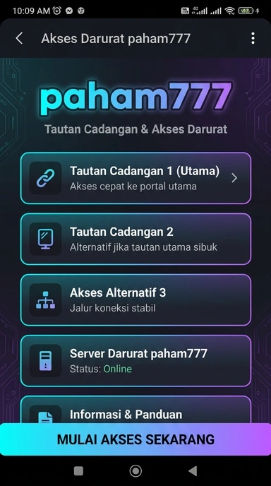 Tampilan link alternatif paham777